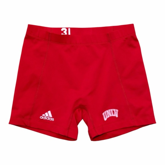 adidas Pants - UNLV Adidas Volleyball Shorts Women’s Size Large Red Compression Climalite